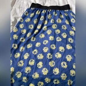Lularoe Flowy Jill Skirt Blue L